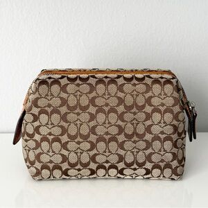 Vintage Coach Signature Cosmetic Bag